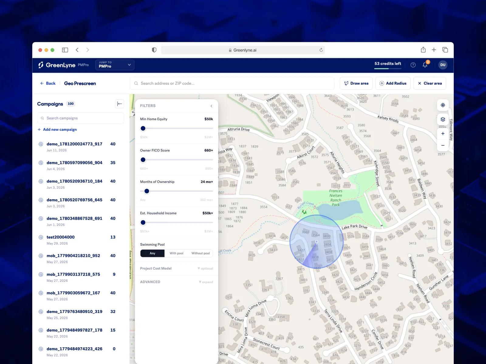 GreenLyne: B2B CRM lead management and sales operations product design (screen 3)