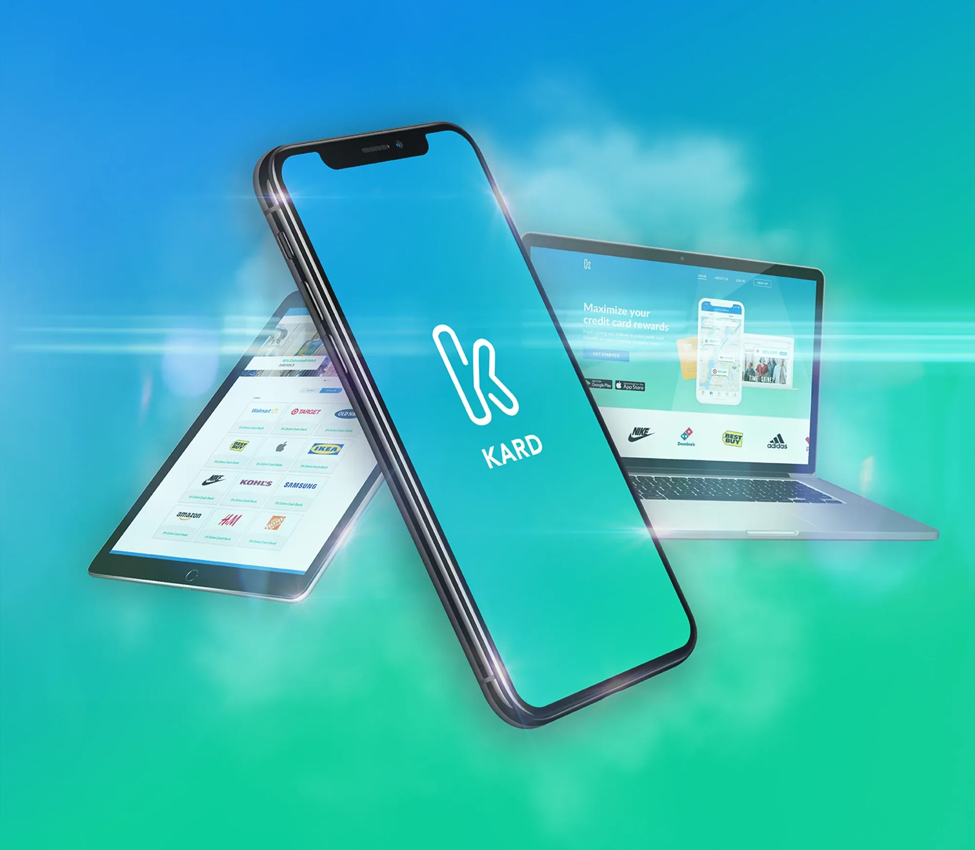 Kard: card-linked cash-back rewards mobile app design (screen 3)