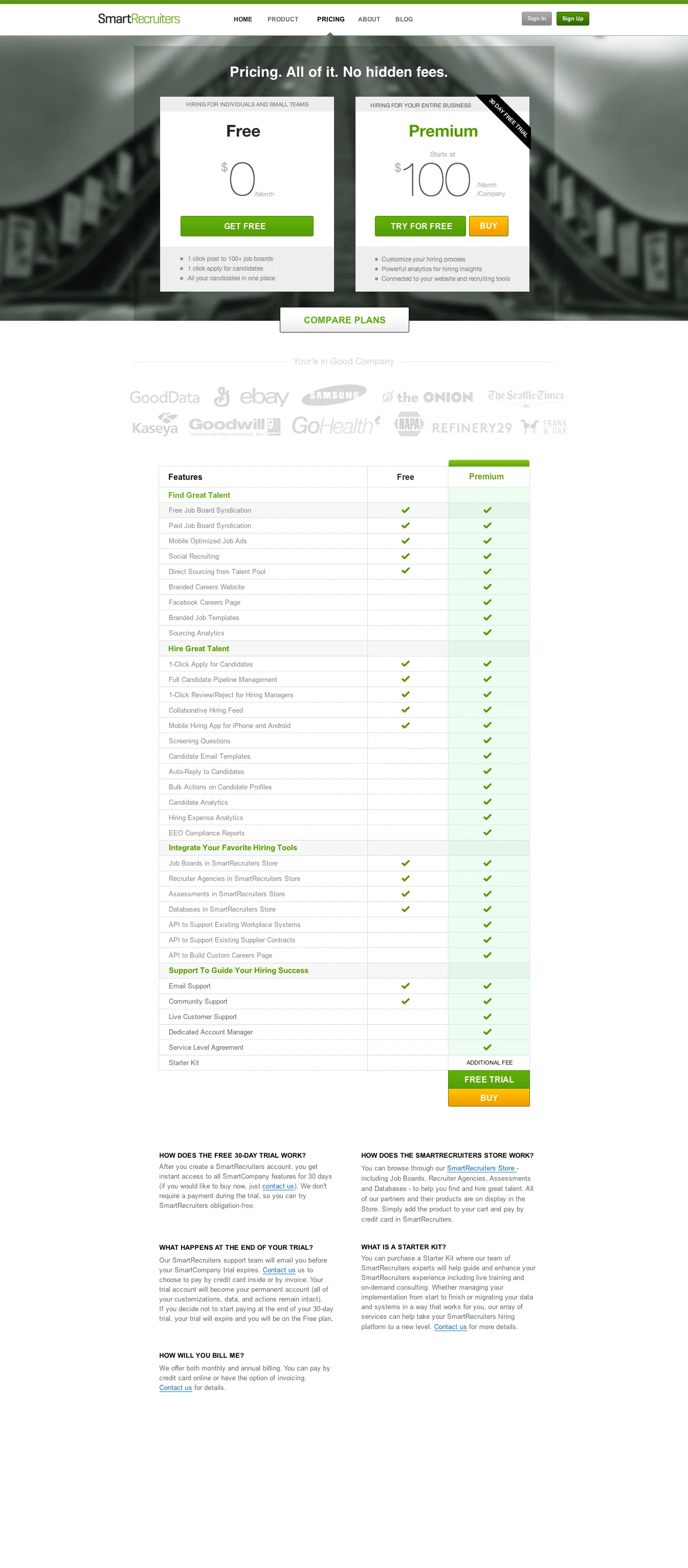 SmartRecruiters: hiring platform marketing website design (screen 5)