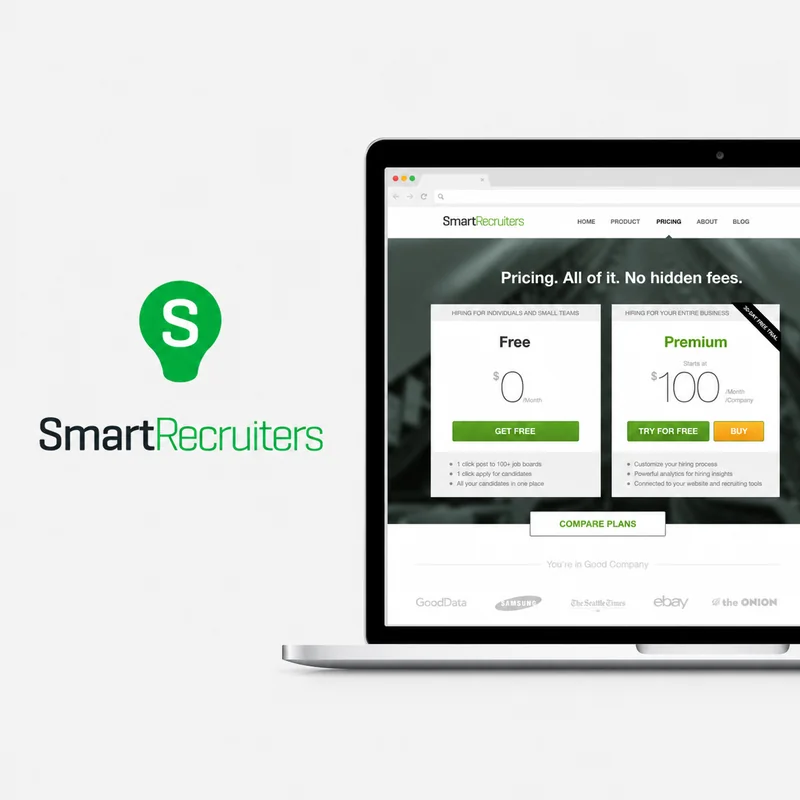 SmartRecruiters: hiring platform marketing website design