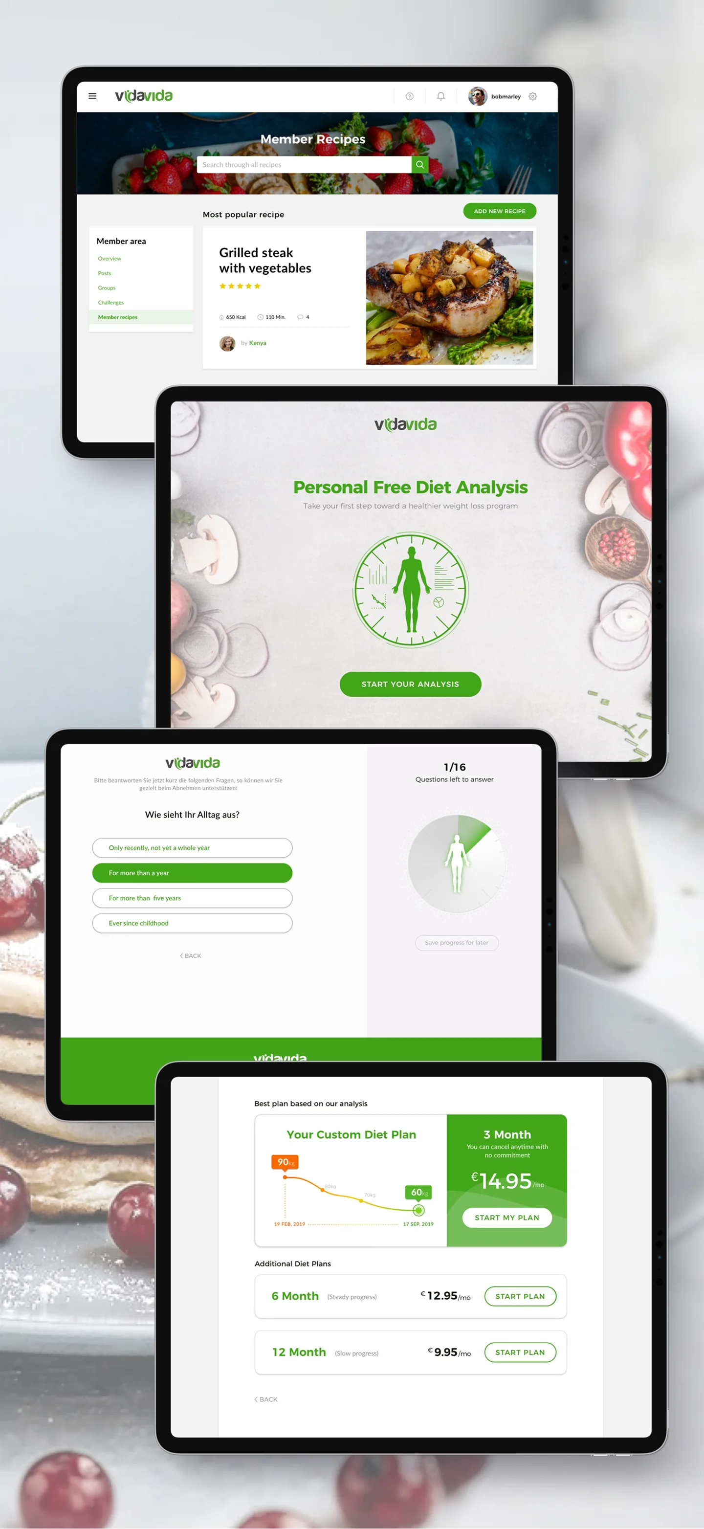 VidaVida: nutrition and diet tracking platform product design (screen 6)